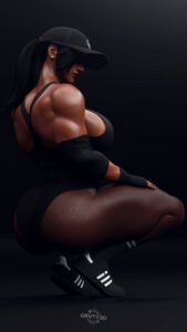 overwatch-game-hentai-–-big-butt,-ass,-squatting,-muscles,-breasts,-solo-female,-socks