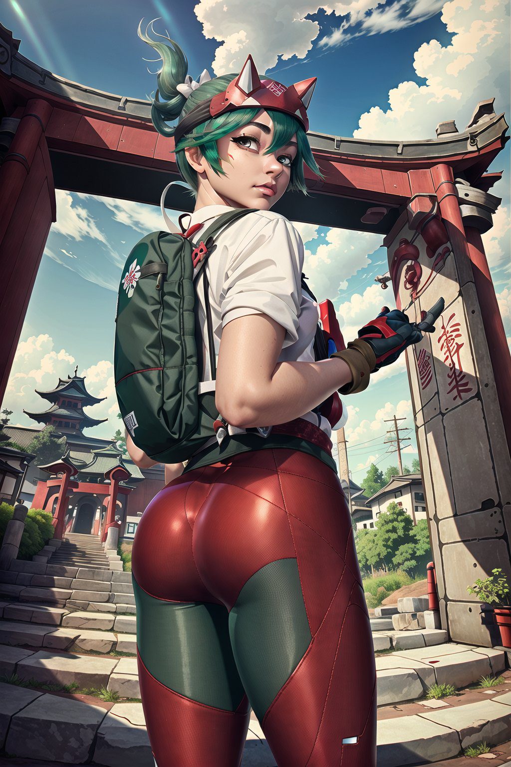 kiriko-hentai-–-torii,-tight-pants,-female,-short-playtime,-ai-generated,-ass