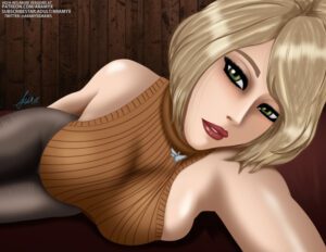 resident-evil-game-porn-–-huge-breasts,-resident-evil-make,-laying-down,-big-breasts,-squished-breasts,-blonde-hair,-laying-on-bed