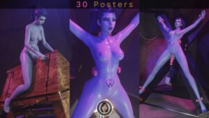 overwatch-porn-–-solo-female,-widowmaker,-dildo,-solo,-yellow-eyes,-nude,-septum-piercing