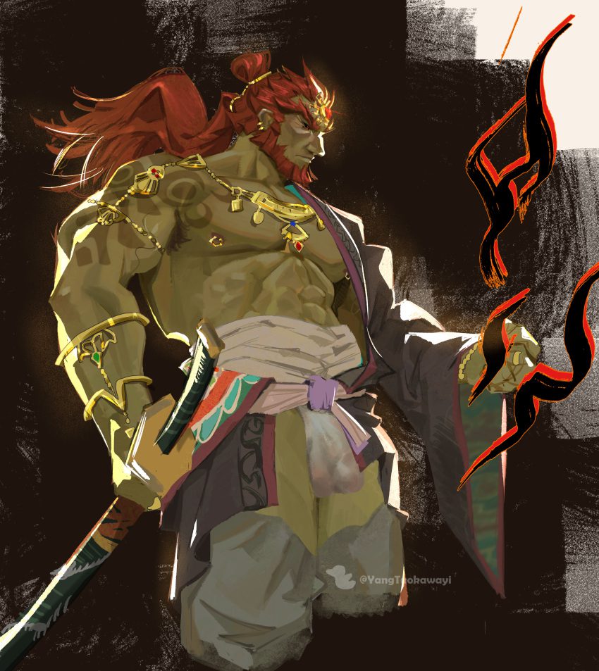 the-legend-of-zelda-sex-art-–-muscles,-nipple-piercing,-male-only