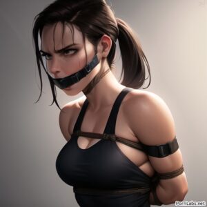 tomb-raider-rule-–-restrained,-brown-hair,-tied-up,-ls,-ponytail,-ai-generated