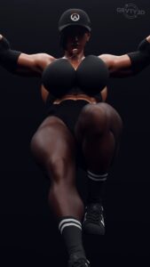 overwatch-free-sex-art-–-headwear,-muscular-female,-solo,-blender-(software),-big-butt