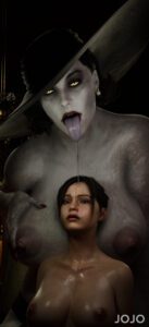 resident-evil-hentai-art-–-black-hair,-areolae,-pale-skinned-female,-female-focus,-nipples,-long-hair,-saliva-string