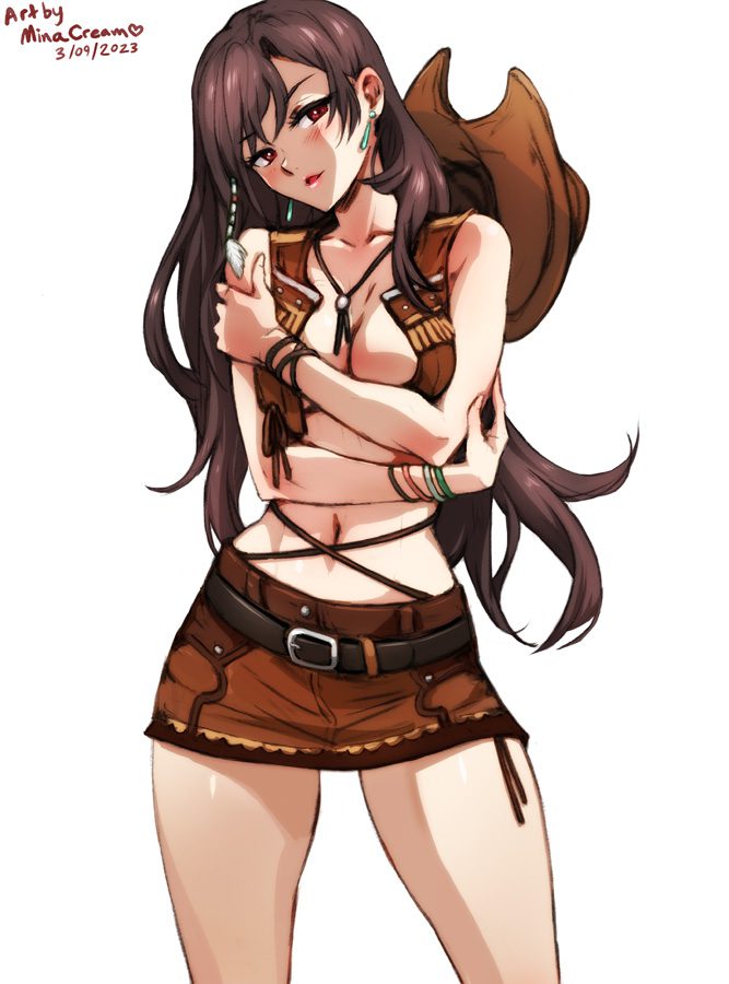 final-fantasy-hentai-porn-–-hat,-tifa-lockhart,-long-hair,-brown-hair,-cleavage,-looking-at-viewer
