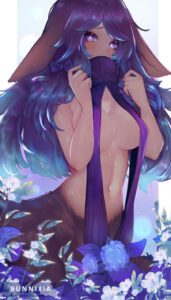 lillia-xxx-art-–-long-hair,-partially-clothed,-purple-eyes