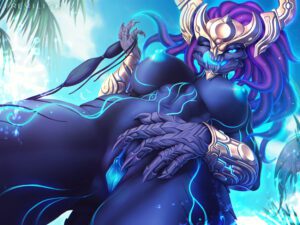 league-of-legends-xxx-art-–-smiling-at-viewer,-navel,-hair,-rule-laws,-blue-body,-thick-thighs