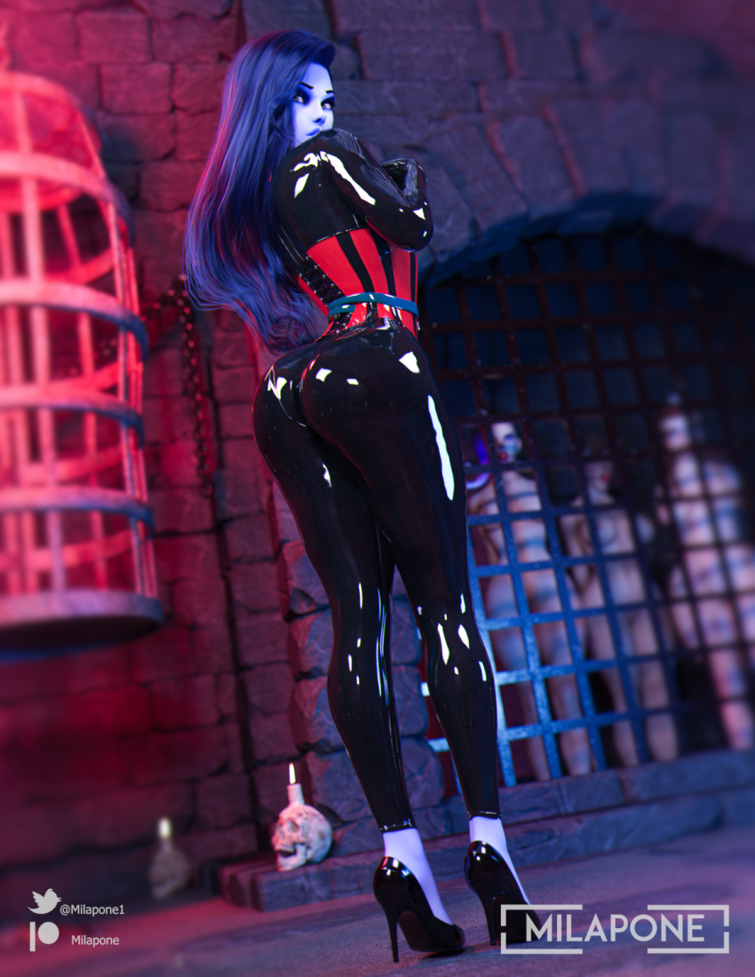 overwatch-porn-–-purple-hair,-hi-res,-female-only,-latex-suit,-corset