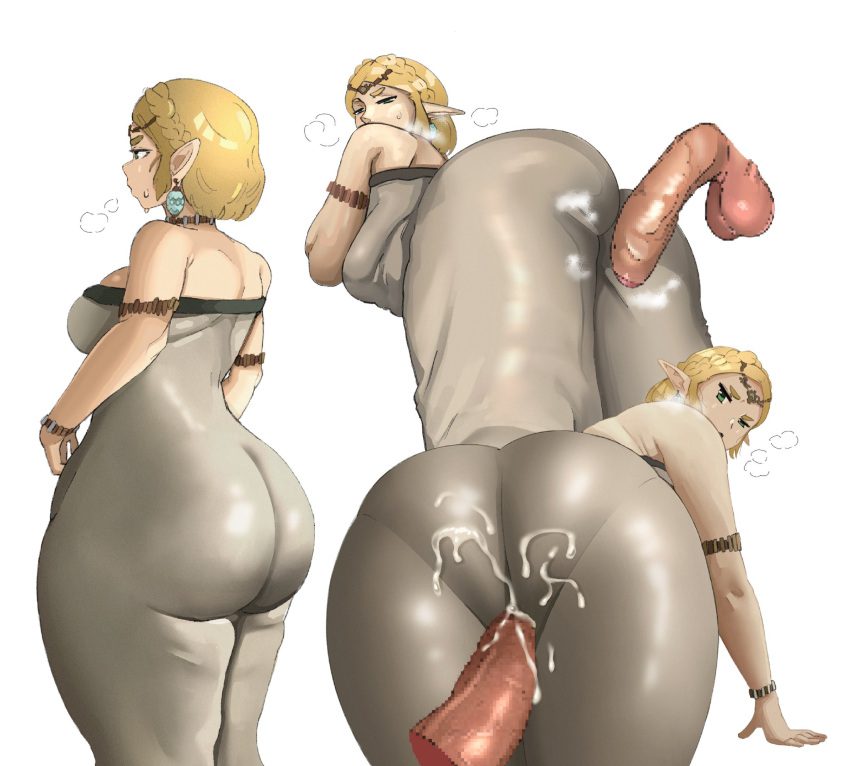 the-legend-of-zelda-game-porn-–-big-butt,-zonai-outfit,-semi-erect,-ass-up,-cum-drip,-blonde-hair