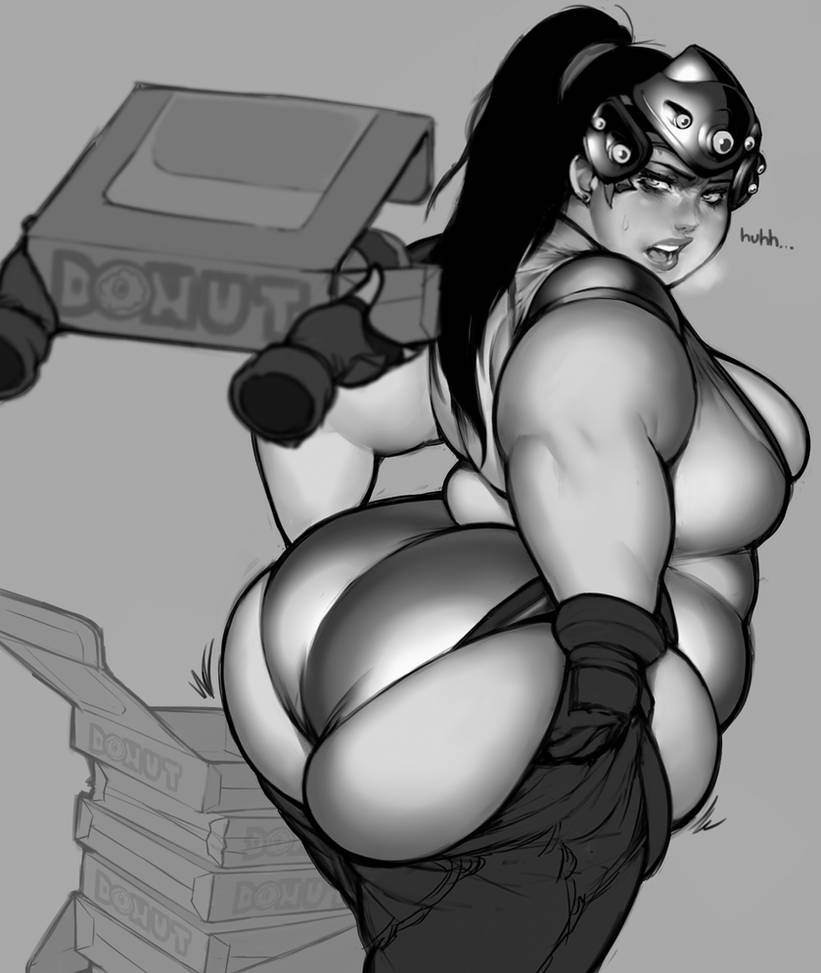 overwatch-xxx-art-–-thick-thighs,-donut,-overweight,-belly