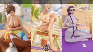 overwatch-xxx-art-–-sleeping,-lena-oxton,-medium-breasts,-beach-towel,-beach-chair,-big-ass