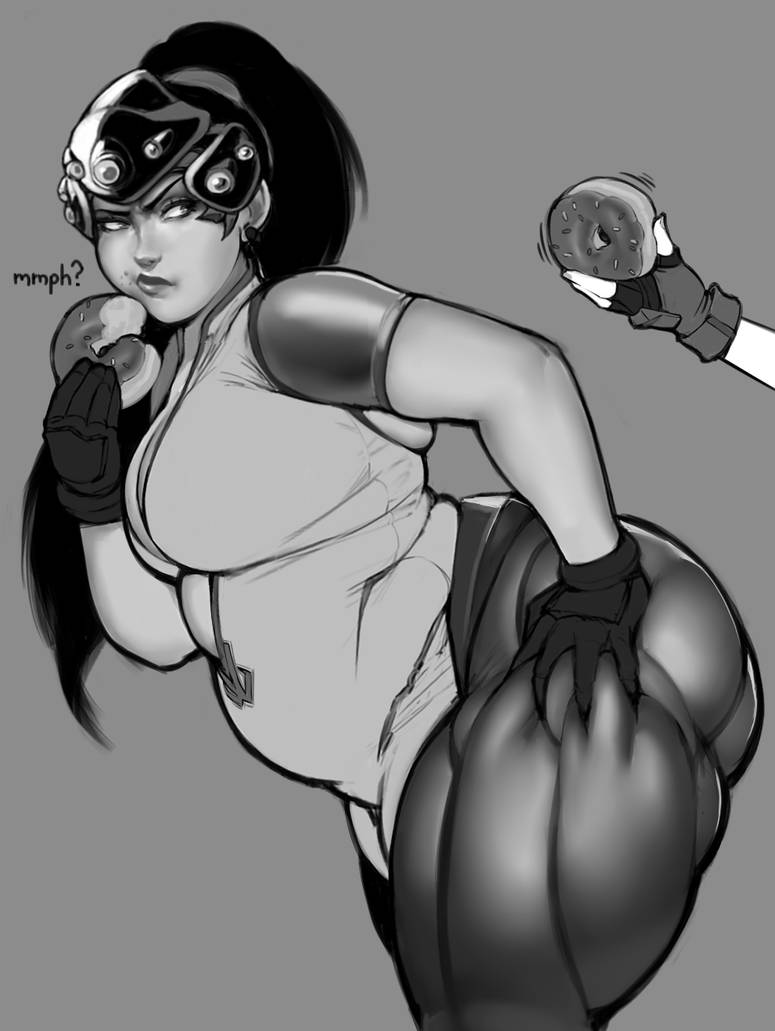 overwatch-game-hentai-–-black-hair,-thick,-thick-thighs,-blizzard-entertainment,-pewbutt,-grabbing-own-ass