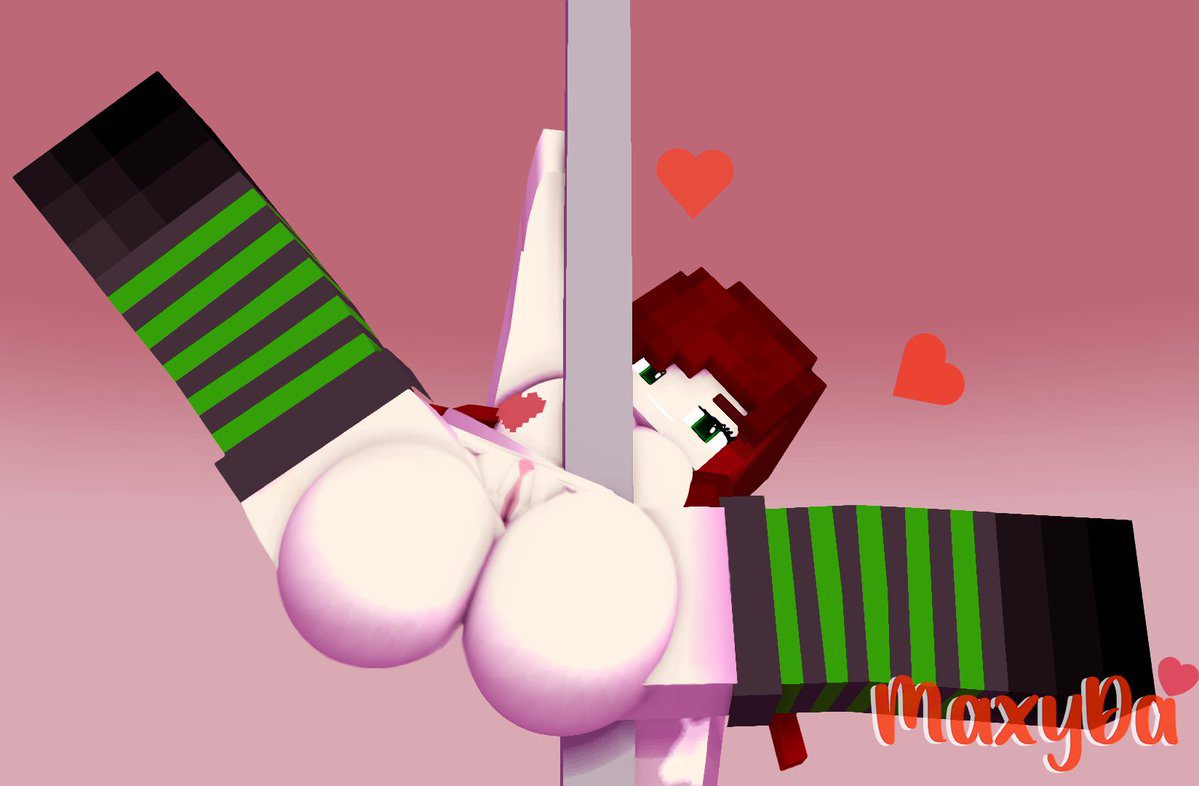minecraft-game-hentai-–-striped-clothing,-mine-imator,-red-hair,-looking-at-viewer,-strip-club,-wet-pussy