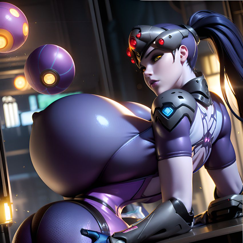 overwatch-hentai-porn-–-tight-clothing,-long-hair,-ai-generated,-breast-expansion,-purple-skin