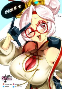 the-legend-of-zelda-xxx-art-–-glasses,-tears-of-the-kingdom,-red-eyes,-purah,-busty