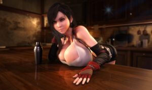 final-fantasy-porn-–-black-hair,-female,-solo,-leaning-forward