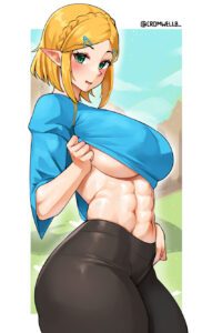 the-legend-of-zelda-hot-hentai-–-princess-zelda,-breasts,-outdoors