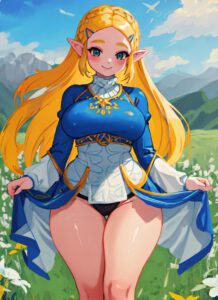 the-legend-of-zelda-sex-art-–-thick-thighs,-pointy-ears,-dress-lift,-ls