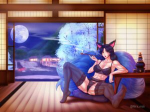 league-of-legends-game-hentai-–-animal-ears,-fox-tail,-muscular-legs,-landscape