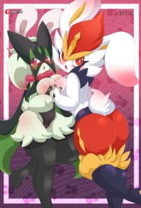 pokemon-sex-art-–-pink-eyes,-cute-face,-bodily-fluids,-generation-kemon,-green-body,-cute