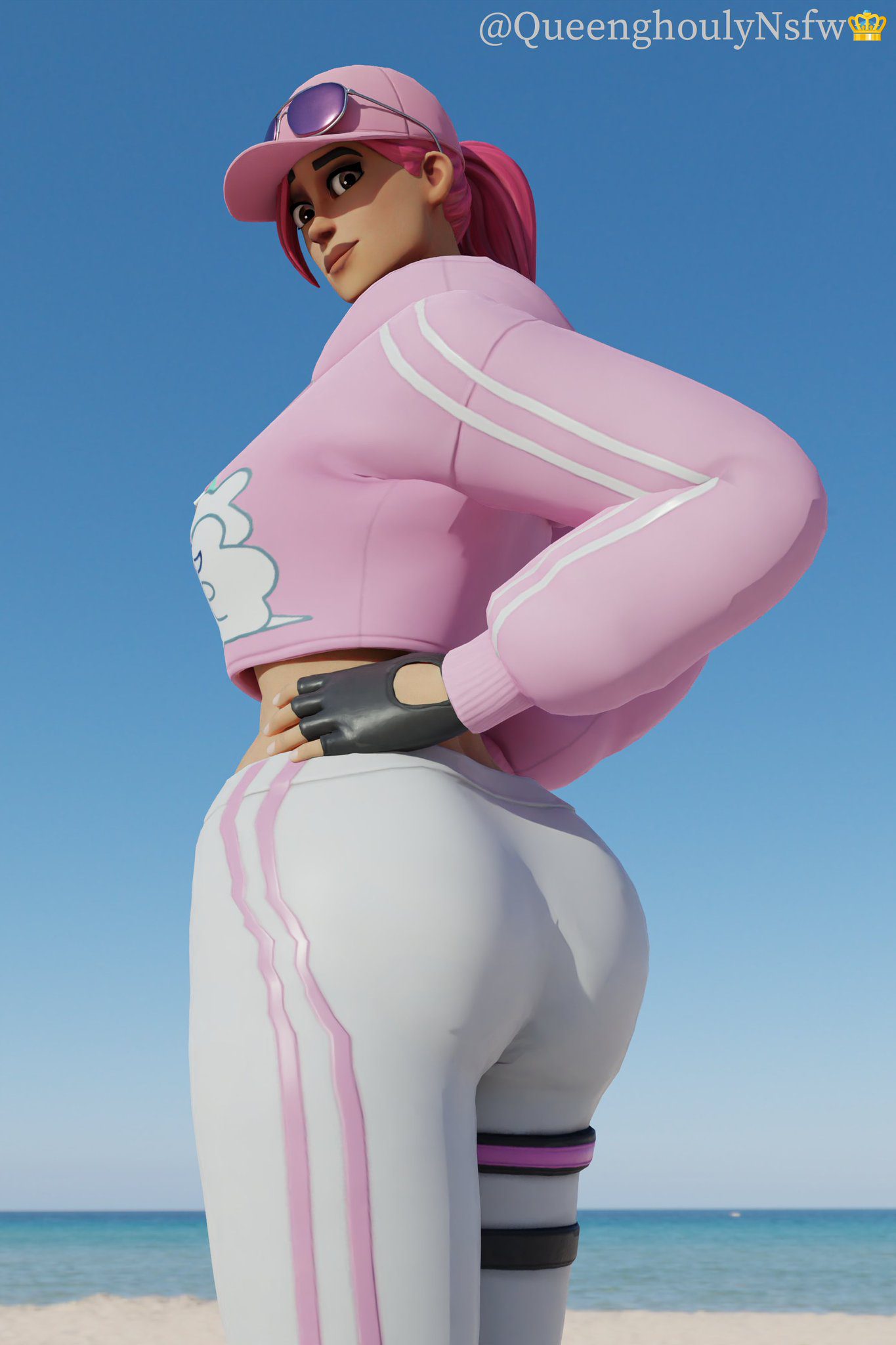 fortnite-game-hentai-–-queenghoulynsfw,-pose,-clothing,-posing,-beach,-clothed