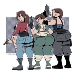 resident-evil-porn-–-female,-brown-hair,-gun,-weapon,-fat-ass