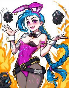 jinx-game-porn-–-blue-hair,-small-breasts,-pink-eyes,-fire