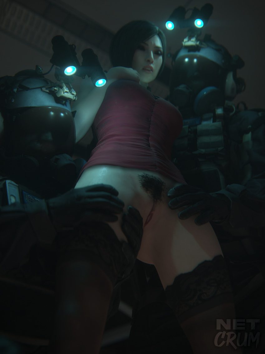 resident-evil-hentai-porn-–-no-panties,-asian-female,-half-dressed,-headwear