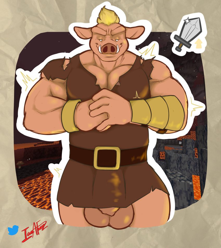 minecraft-game-porn-–-muscular-male,-muscles,-buff,-bottomless,-balls