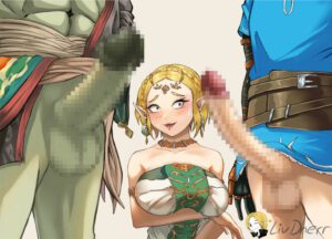 the-legend-of-zelda-hentai-art-–-blonde-hair,-breasts,-braid,-cock,-arms