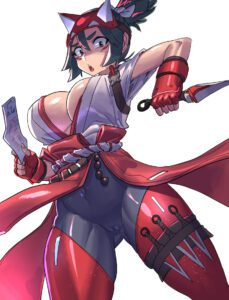 kiriko-hentai-xxx-–-kunai,-ofuda,-pussy,-wide-hips,-big-breasts