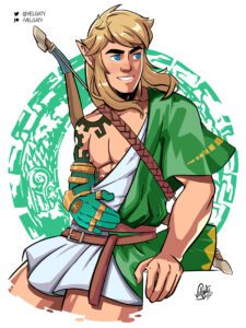 the-legend-of-zelda-hentai-art-–-velgaty,-male,-male-only,-markings,-muscular-male,-smooth-chest