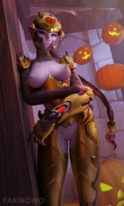 overwatch-hentai-–-purple-hair,-spooktober,-pumpkin