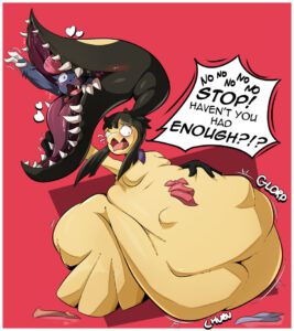 pokemon-rule-–-female-focus,-text-bubble,-hyper-belly,-no-nipples