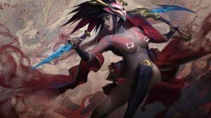 league-of-legends-porn-–-edited-official-artwork,-edit,-red-smoke,-violet-hair