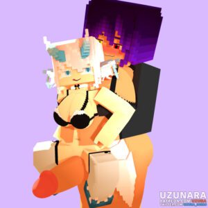 minecraft-rule-xxx-–-purple-hair,-outside,-clothed-futanari,-multicolored-eyes,-futa-on-female,-demon-girl