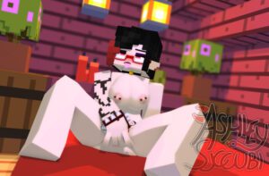 minecraft-hentai-art-–-on-bed,-nude-female,-pierced-nipples,-bed,-horny-female,-succubus