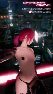 ellie-hentai-art-–-night-city,-female,-ellie-williams,-rooftop,-cyberpunk