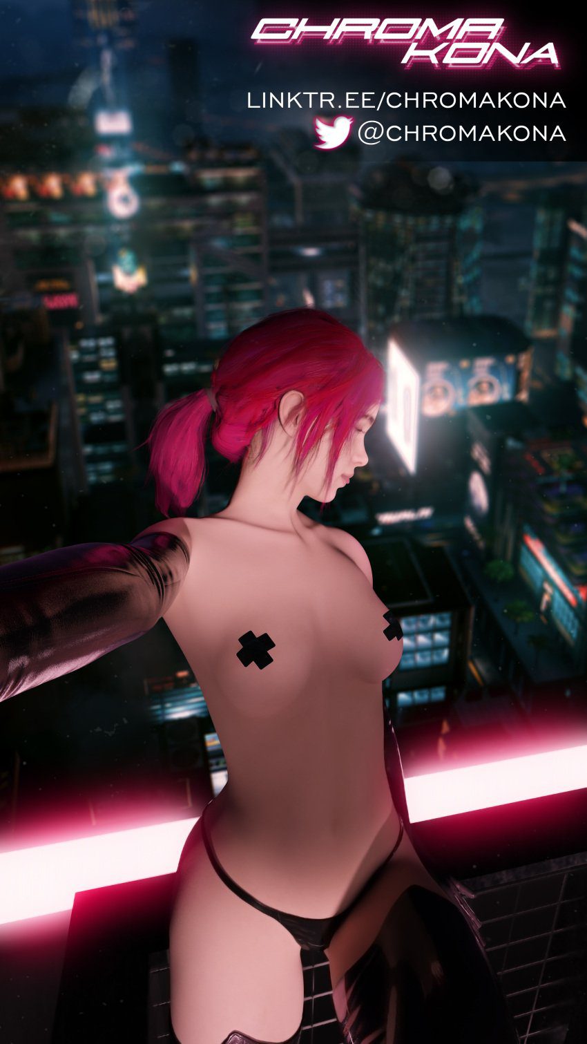 ellie-hentai-art-–-night-city,-female,-ellie-williams,-rooftop,-cyberpunk