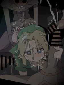 the-legend-of-zelda-hentai-xxx-–-gangbang,-yaoi,-yellow-hair,-licking-balls,-dark-background