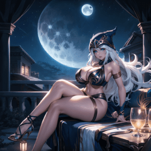 ashe-sex-art-–-thick-thighs,-sitting,-bare-legs,-riot-games,-huge-breasts,-night