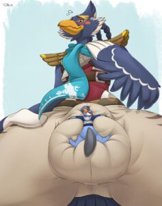 the-legend-of-zelda-hentai-porn-–-larger-anthro,-breath-of-the-wild,-revali,-avian