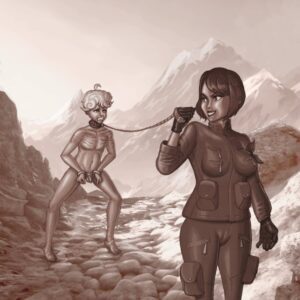 bede-game-hentai,-gloria-game-hentai-–-nude-male-clothed-female,-leash,-gloves,-outdoors,-hiking,-barefoot,-naked