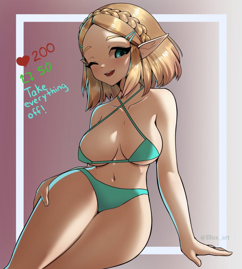 the-legend-of-zelda-sex-art-–-thick-thighs,-illux,-bikini,-wink,-aqua-eyes,-shoulder-length-hair