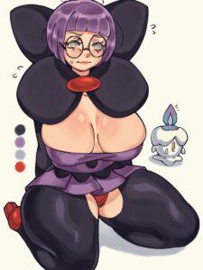 shauntal-rule-–-thick-thighs,-big-breasts,-female-only,-spiral-eyes,-pokémon-(species),-color-palette,-medium-hair