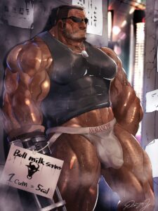 final-fantasy-porn-hentai-–-male-only,-dilf,-abs,-sweat,-dark-skinned-male,-jockstrap,-hair