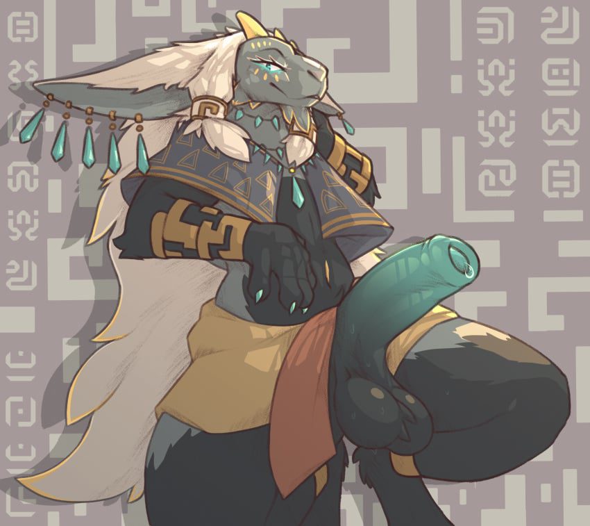 the-legend-of-zelda-porn-hentai-–-humanoid-genitalia,-clothed,-penis,-partially-retracted-foreskin