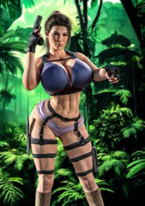 tomb-raider-porn-hentai-–-panties,-female-focus,-tattoo-on-chest,-muscular-female,-ponytail