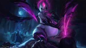 league-of-legends-hentai-xxx-–-usuarioregulargirls,-edit,-demon-girl,-white-hair,-pregnant-belly,-evelynn