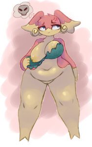 pokemon-sex-art-–-yellow-nipples,-grumpy,-wide-hips,-mostly-nude,-presenting-breasts,-underwear,-thick-thighs